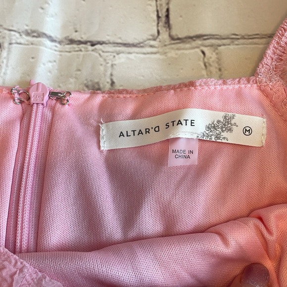 NWT Altar’d State Pink Mini Dress - Picture 5 of 6